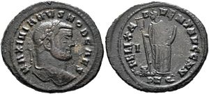 Galerius FELIX
                      ADVENT AVGG NN Carthage 24b