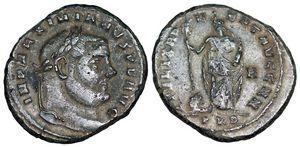 Maximianus FELIX
                      ADVENT AVGG NN Carthage 25b