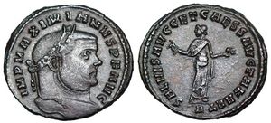 Maximianus SALVIS
                      AVGG ET CAESS AVCTA KART Carthage 27b