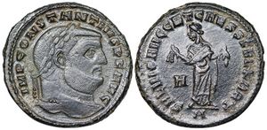 Constantius I
                      SALVIS AVGG ET CAESS FEL KART Carthage 39a