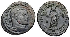 Maximinus II SALVIS
                      AVGG ET CAESS FEL KART Carthage 51b