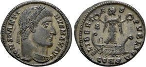 Constantine I
                    LIBERTAS PVBLICA Constantinople 25