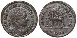 Constantine
                      I ADVENTVS AVG RIC VI London 137; LMCC 7.01.009
