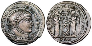 Constantine I
                      VICTORIAE LAETAE PRINC PERP London 154