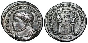 Constantine I
                      VICTORIAE LAETAE PRINC PERP London 158