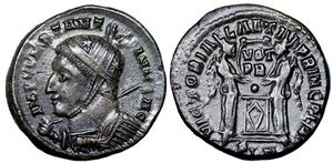 Constantine I VICTORIAE LAETAE PRINC PERP
                      London 159