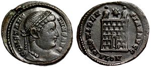 Constantine I PROVIDENTIAE AVGG London 293