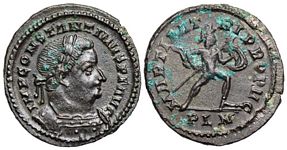 Constantine I
                      MARTI PATRI PROPVG London 108