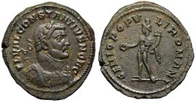 Constantius I GENIO POPVLI ROMANI from London