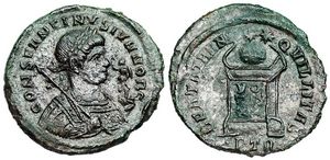 Constantine II
                        BEATA TRANQVILLITAS Trier Not in RIC