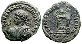 Constantine II BEATA TRANQVILLITAS Trier
                        Not in RIC