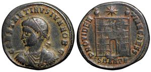 Constantine II PROVIDENTIAE CAESS Antioch 65