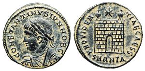 Constantine II
                      PROVIDENTIAE CAESS Antioch 65