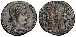 Constantine II GLORIA
                      EXERCITVS Antioch 40