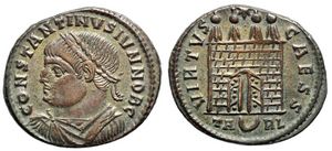 Constantine II VIRTVS CAESS Arles 294