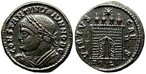 Constantine II VIRTVS CAESS Arles 305
