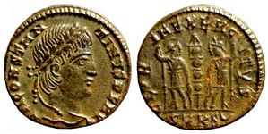 Constantine II GLORIA EXERCITVS Cyzicus 31
