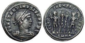 Constantine II GLORIA EXERCITVS Heraclea 117