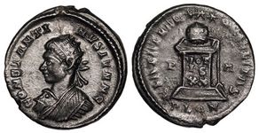 Constantine II BEATA
                      TRANQVILLITAS London 216