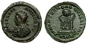 Constantine II BEATA TRANQVILLITAS London
                        236