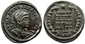 Constantine II PROVIDENTIAE CAESS London 296