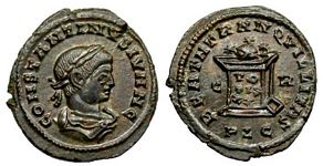 Constantine II BEATA TRANQVILLITAS Lyons 148