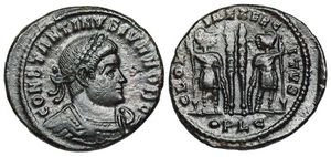 Constantine II GLORIA
                      EXERCITVS Lyons 244