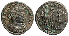 Constantine II GLORIA EXERCITVS Lyons 249