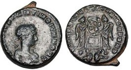 Constantine II
                        VICTORIAE LAET PRINC PERP Lyons 90
