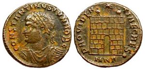 Constantine II
                      PROVIDENTIAE CAESS Nicomedia 126