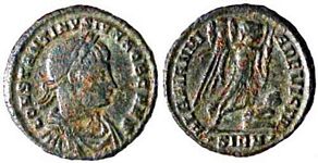 Constantine II ALAMANNIA DEVICTA Sirmium
                        50