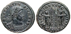 Constantine II GLORIA EXERCITVS RIC VII
                        Siscia 236