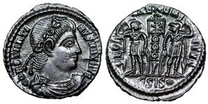 Constantine II GLORIA EXERCITVS RIC VIII
                      Siscia 95