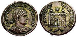 Constantine II PROVIDENTIAE CAESS Ticinum
                      207