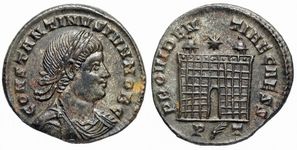 Constantine II
                      PROVIDENTIAE CAESS Ticinum 207