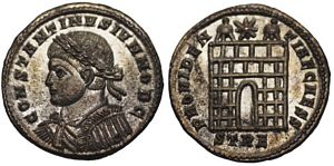 Constantine II PROVIDENTIAE CAESS Trier 505