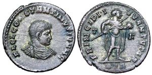 Constantine II PRINCIPI IVVENTVTIS RIC VII
                      Trier 144