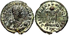 Constantine II BEATA TRANQVILLITAS Trier
                        Not in RIC