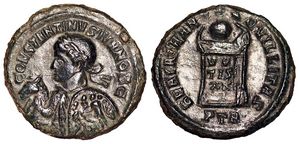 Constantine II
                        BEATA TRANQVILLITAS Trier horse