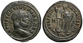 Constantius I FELIX ADVENT AVGG NN Carthage
                        24a