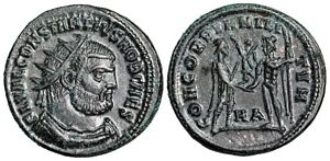 Constantius I CONCORDIA MILITVM Heraclea 15