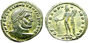 Constantius I GENIO POPVLI ROMANI Heraclea
                        24a