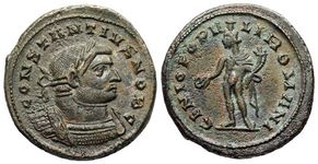 Constantius I GENIO
                        POPVLI ROMANI London 37a