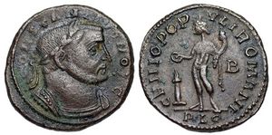 Constantius I GENIO
                      POPVLI ROMANI Lyons 129