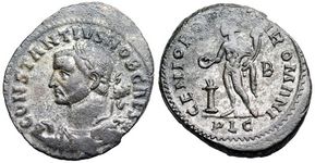 Constantius I as
                      Hercules GENIO POPVLI ROMANI Lyons 147