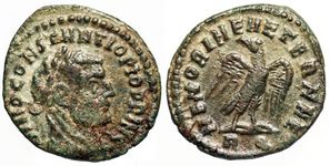 Constantius I MEMORIAE AETERNAE Rome 111
                      Posthumous Issue