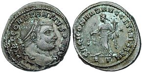 Constantius I SACRA
                        MON VRB AVGG CAESS NN Rome 120a