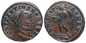Constantius I GENIO POPVLI ROMANI Rome 95a
