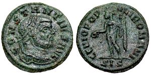 Constantius I GENIO POPVLI ROMANI Siscia
                        169a