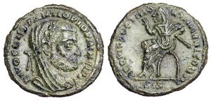 Constantius I REQVIES OPTIMORVM MERITORVM
                      posthumous issue RIC VII Siscia 42